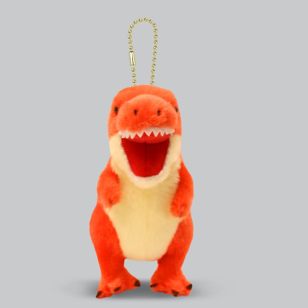 Dinosaur Era LMC Tyrannosaurus (Red) Plush Mascot, Approximately 14cm Tall, 704330