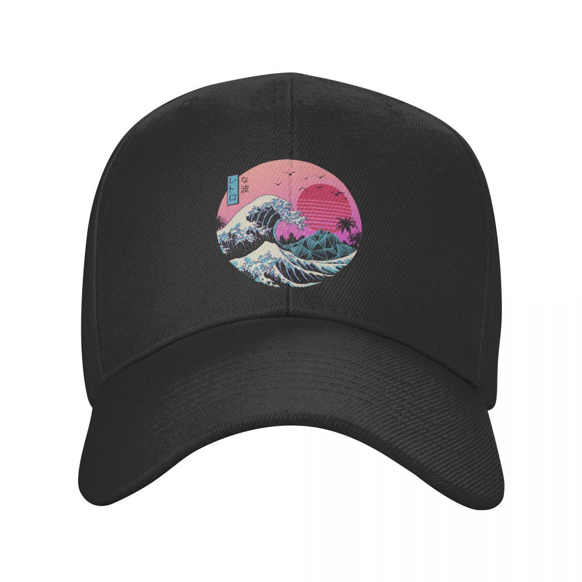 

Personalized Japanese Kanagawa Anime Great Wave Baseball Cap Sun Protection Unisex Women s Adjustable Dad Hat Autumn Snapback Caps