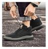 Men's High-Top Lace-Up Leather Work Boots - Autumn/Winter Casual Short Boots