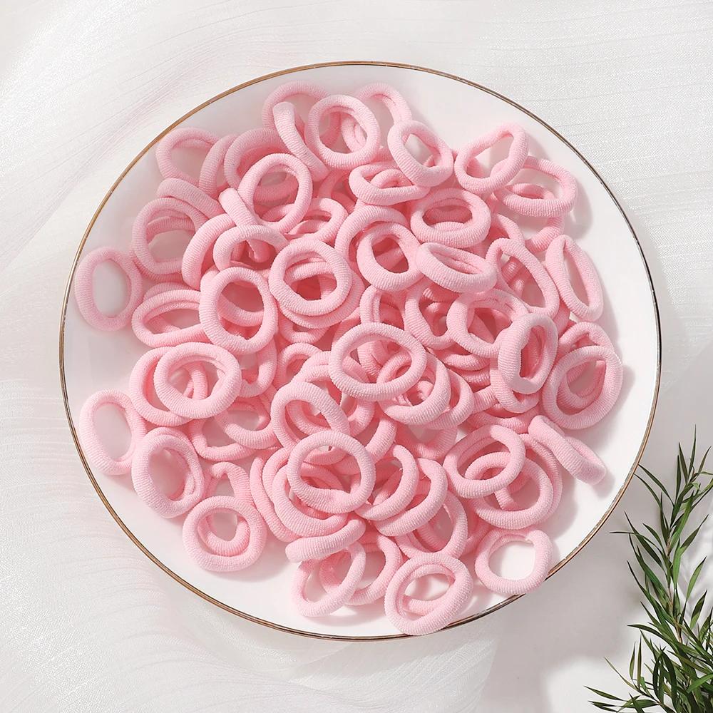 20pcs/lot Girl Elastic Hair Bands Girls Plush Ball Rubber Band for Children Sweets Scrunchie Hair Ties Kids Hair Accessories