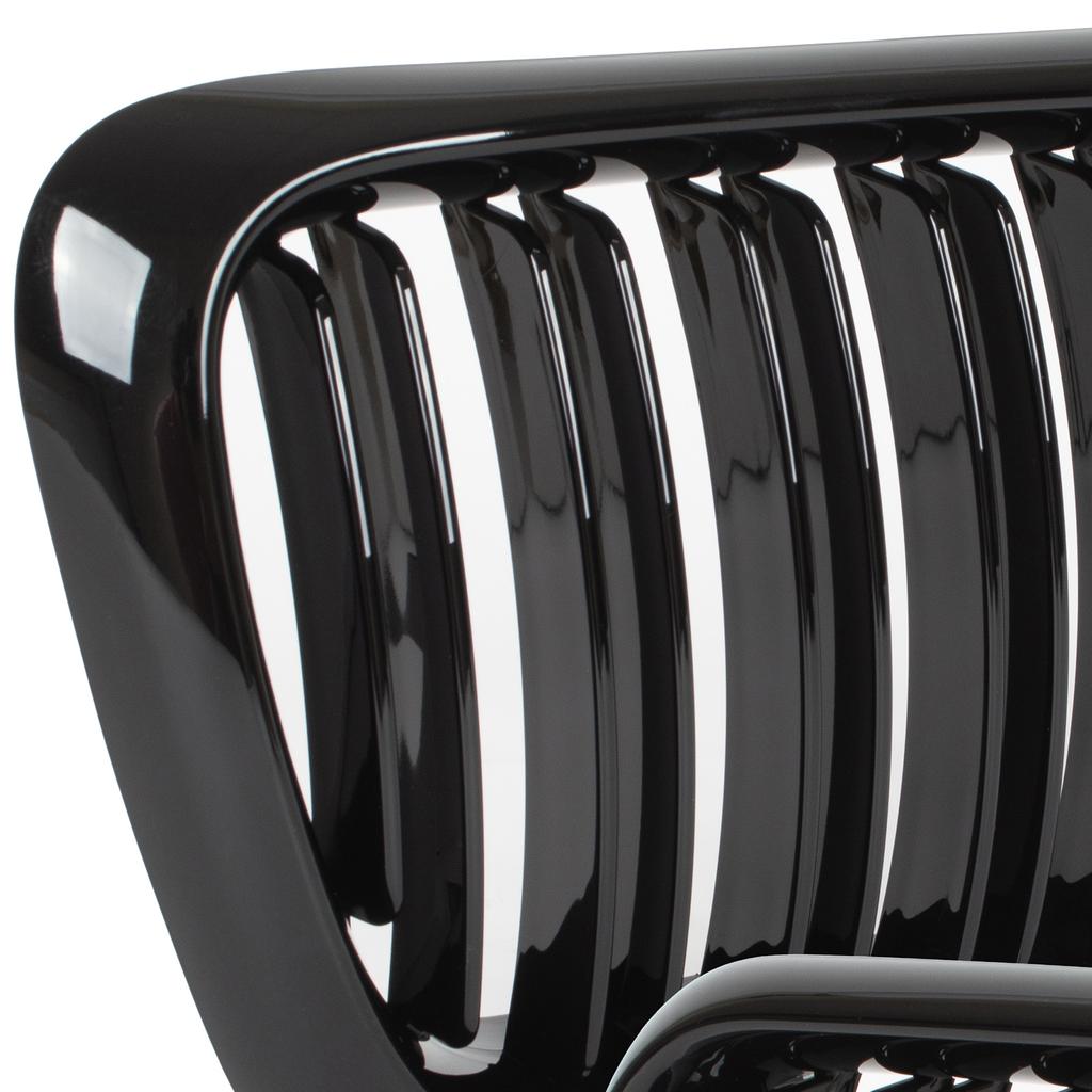 BMW 3 E36 96-00 grilles between the headlights (kidneys) left + right set BLACK GLOSSY DOUBLE BAR