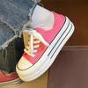 Casual Two-Way Thick-Soled Canvas Shoes Women's Summer Breathable Versatile Height Increasing Casual Sneakers New Single Layer Shoes