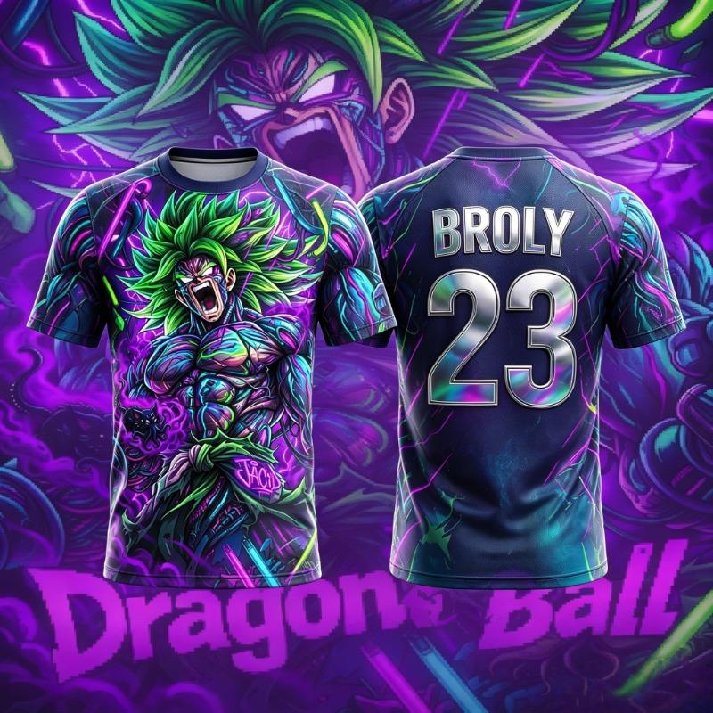 2026 Summer Dragon Ball Super Broly 23 Number 3D Full Print Jersey Tee Oversized Unisex Men Women Kids Dragon Ball Fan Top