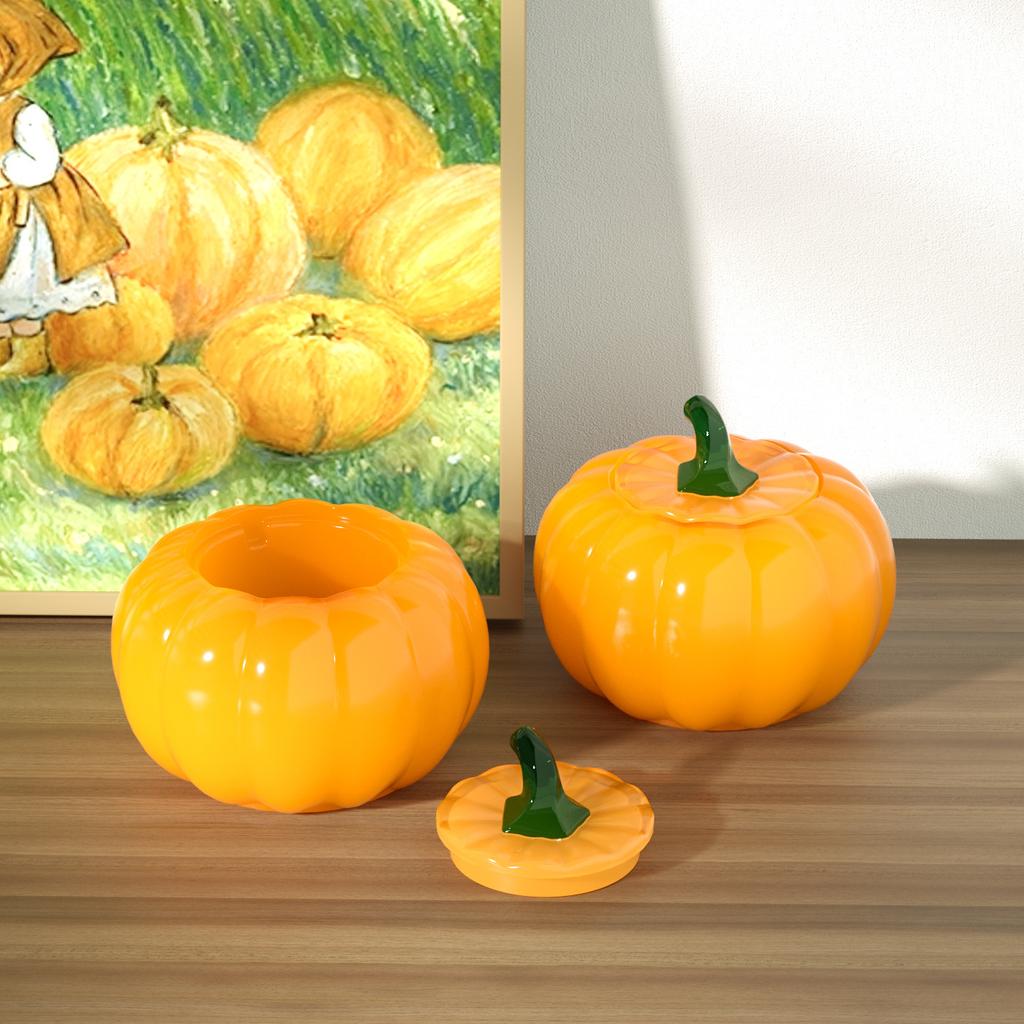 1Pc Cool Kitchen Mold DIY Glue Epoxy Resin Halloween Storage Box Pumpkin Aromatherapy Gypsum Candle Cup Mold