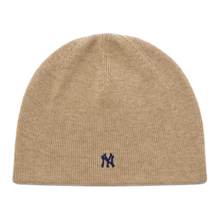 MLB Полиэстеровые Шапки-Бини Унисекс Бежевые Модные 3ABNB1456-50BGS BEIGE / F бежевый