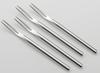 Yoshikawa 14cm Oval Cut Sweets Set of Product 3072021 Japanese-Made Fork, 4, Silver, Number