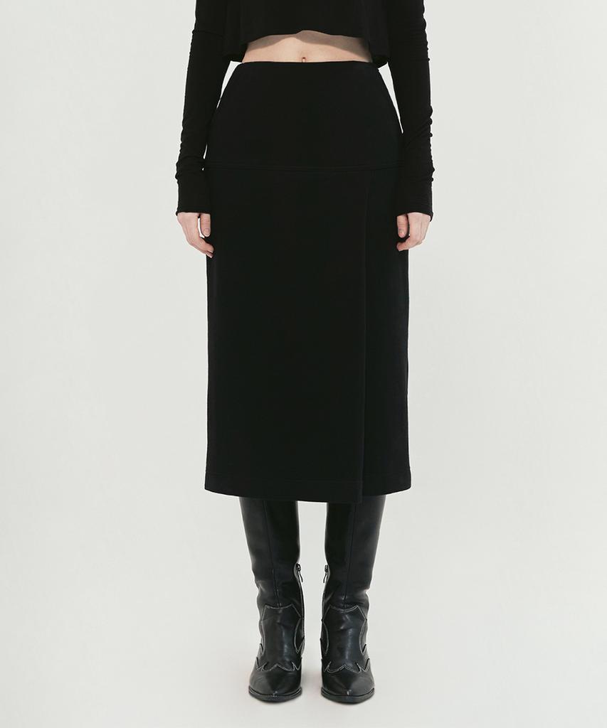 Monophobia Skirt In Classic Cotton Jersey Black