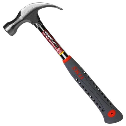 SK11 Pipe Handle Nail Hammer, Soft Grip, for Hammering, 340g