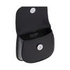Prada Enamel Triangle Logo Magnetic Closure Leather Headphone Case Women Accessories Black 1ZD018_ZO6_F0002