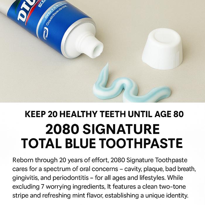 DENTAL CLINIC 2080 Signature Total Blue Toothpaste