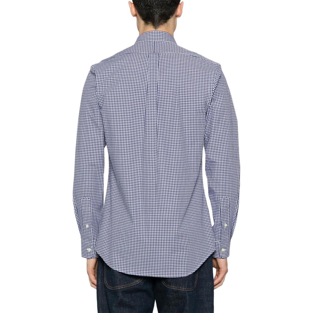 Polo Ralph Lauren Plaid Pony Logo Embroidered Button-Down Collar Long Sleeve Shirt Men Shirts 710802585-001