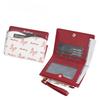 Color Block Wallet Ins Short Bifold Purse for Girls Butterfly Print PU Card Holder