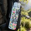 1PC He Is Risen Floral Script 750ml Color Plastic Sports Water Bottle Leakproof Flip Straw Lid Suitable for Sports Office Home Use