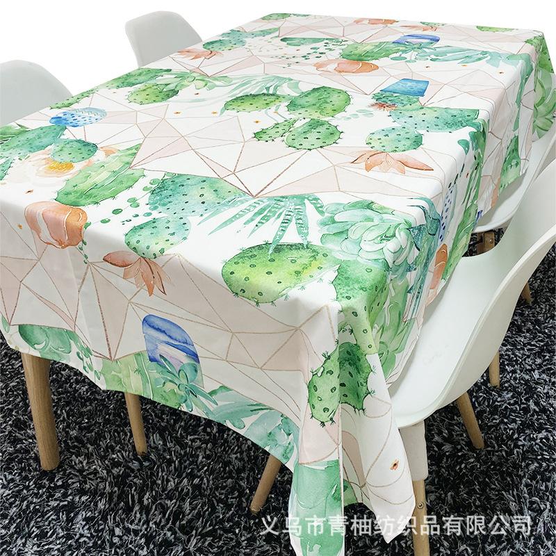 

Современная простая скатерть из полиэфирного волокна, домашний обеденный стол, прямоугольный коврик для скатерти, водонепроницаемый и маслостойкий коврик для стола, не требующий стирки 140-180cm