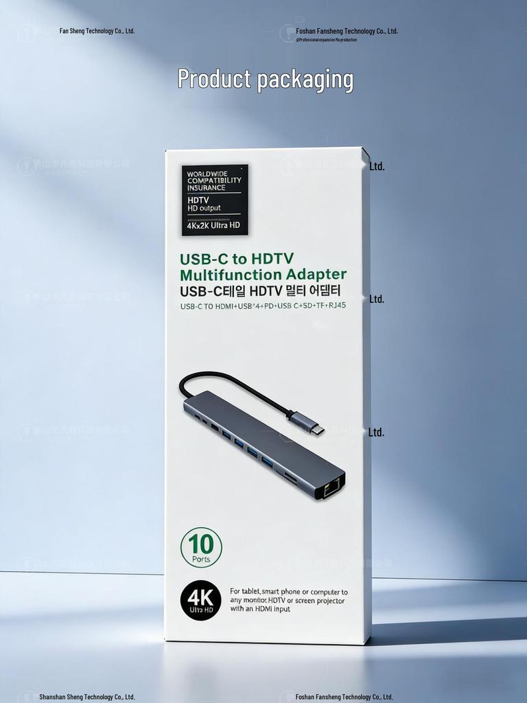 Type-C USB Hub: Docking Station with HDMI Screen Mirroring for Laptops, Tablets, and Phones