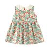 Summer 2025 Princess Dress for Girls - Baby Doll Collar Skirt