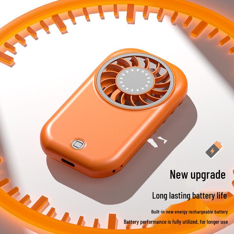 2026 USB-Powered Neck Hanging & Desktop Electric Fan - Mini Folding Portable Fan with Digital Display