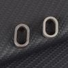 Heavy Duty Keychain Clip Rings One-piece Spring Clip Side Pushing Keyring