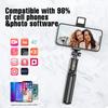 Wireless Bluetooth Selfie Stick Tripod Stand With Light Extendable For iPhone Mobile Phone Live Streaming Remote Control