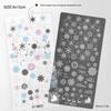 Christmas Series Snowflake Nail Art Transfer Tool - Printed Steel Plate with Transparent Film