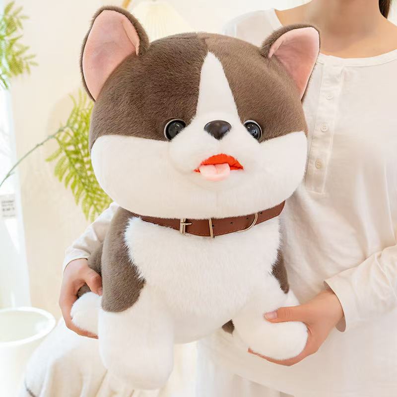 25/35cm Glückshund Puppe Stofftier Plüschtier Handgemachte Puppe Cartoon Anime Niedliches Kissen Kissen Lustiges Kindergeburtstagsgeschenk Puppe