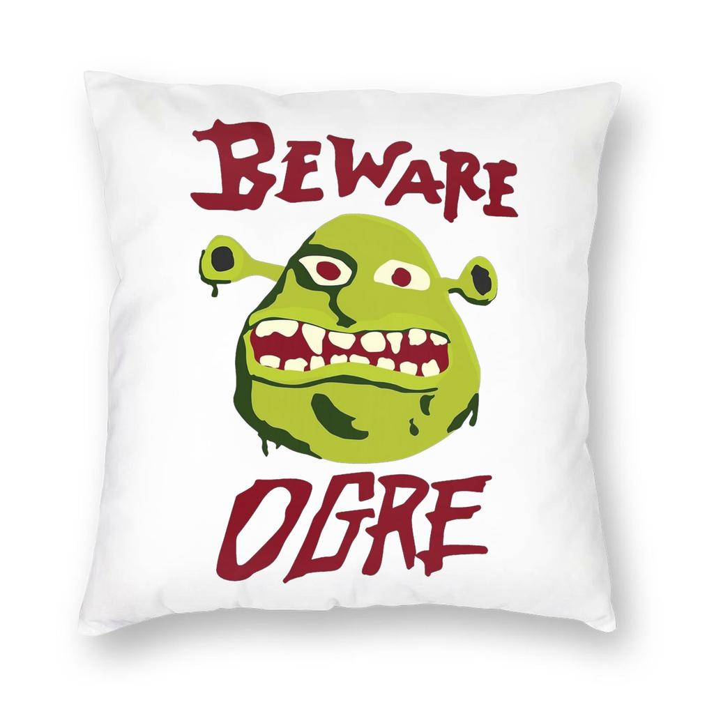 Cartoon Monster Shreks Pillowcase Printed Polyester Cushion Cover Decoration Throw Pillow Case Cover Home Zipper 40X40Cm