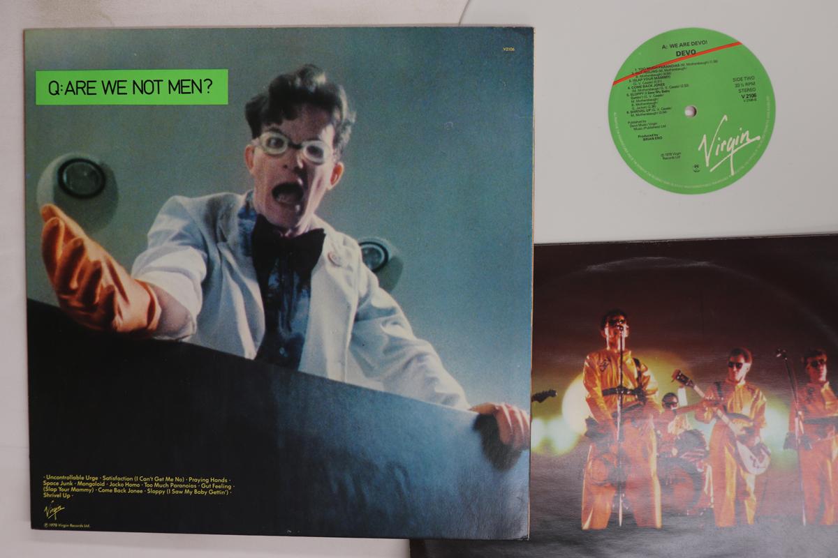 LP Record DEVO  Q Are We Not Men A We Are Devo V2106 VIRGIN 1978 UK Rock Used