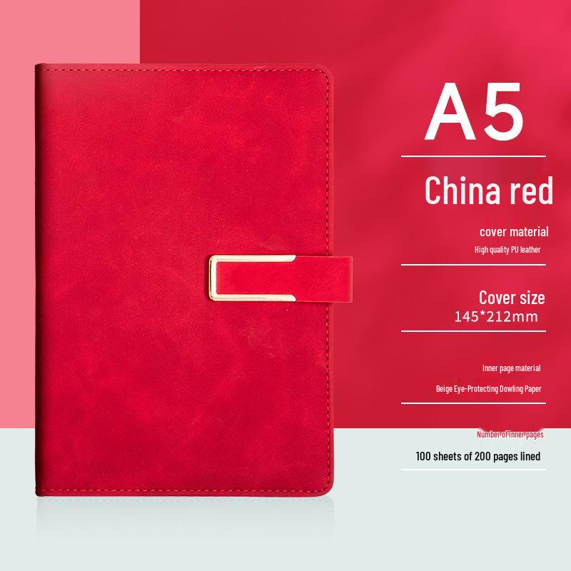 Conjunto de Cadernos A5 de Luxo: Caixa de Presente Diário de Negócios Personalizável com Opção de Impressão de Logotipo