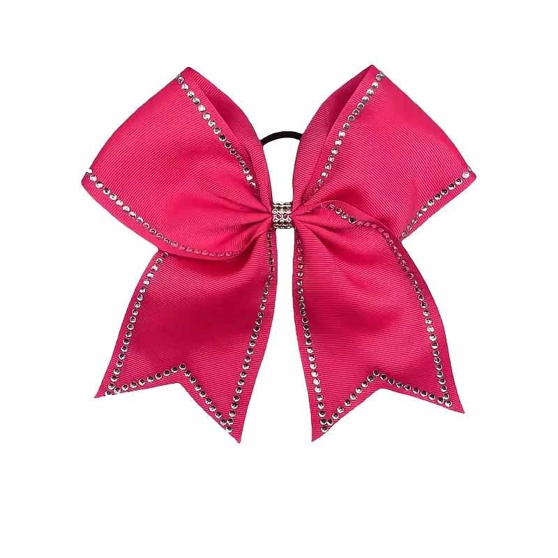Sparkling Rhinestone Swallowtail Bow Hair Tie and Clip Set
