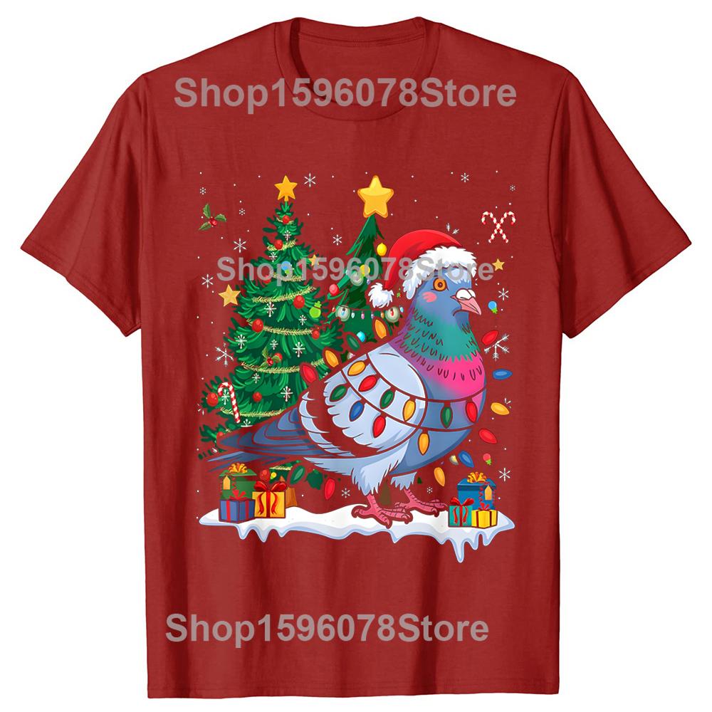 

Funny Pigeons Christmas Breeder Tshirts Men Fashion Casual Tshirt 100 Cotton Loose Oversized Crewneck Collar Hip Hop T Shirt S