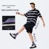 Camel Men's Retro Striped Color Block Polo T-Shirt