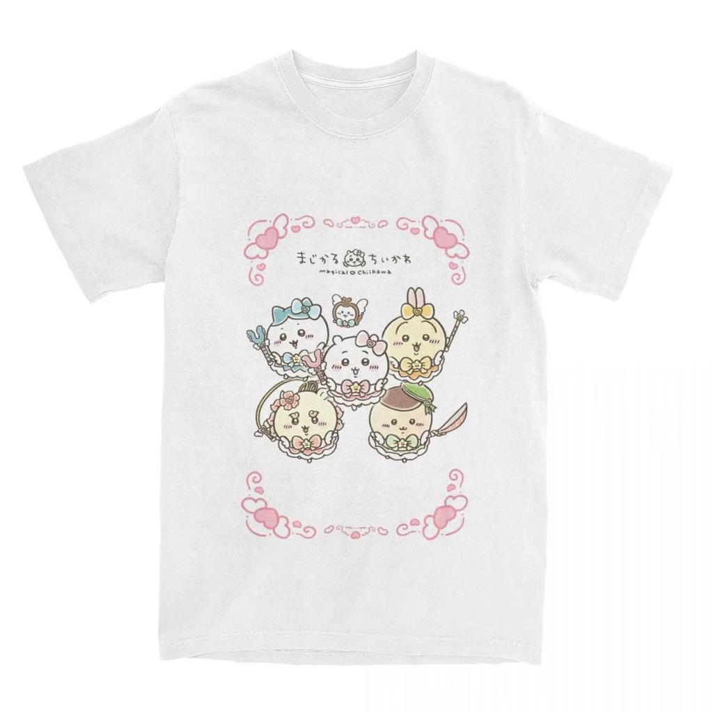 Anime Chiikawa T-Shirt Sommer Japan Mniniso Tolles T-Shirt Baumwolle Beliebt Unisex Damen Kurzarm Freizeitkleidung