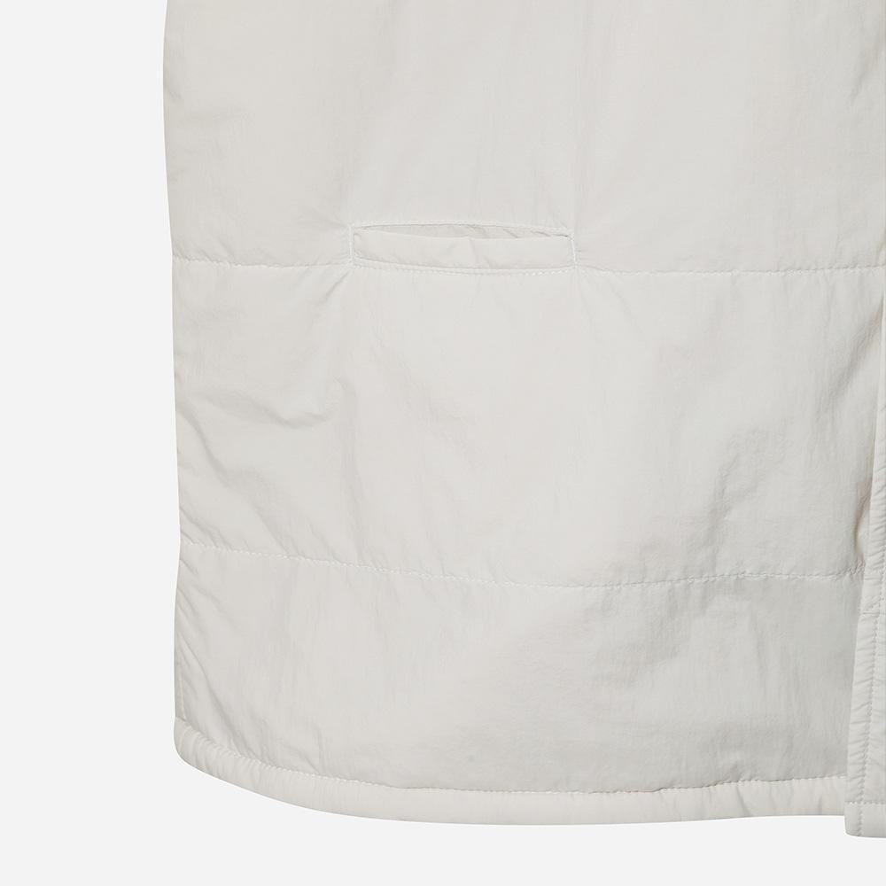 DOD Fleece-Lined Quilted Shacket (White)