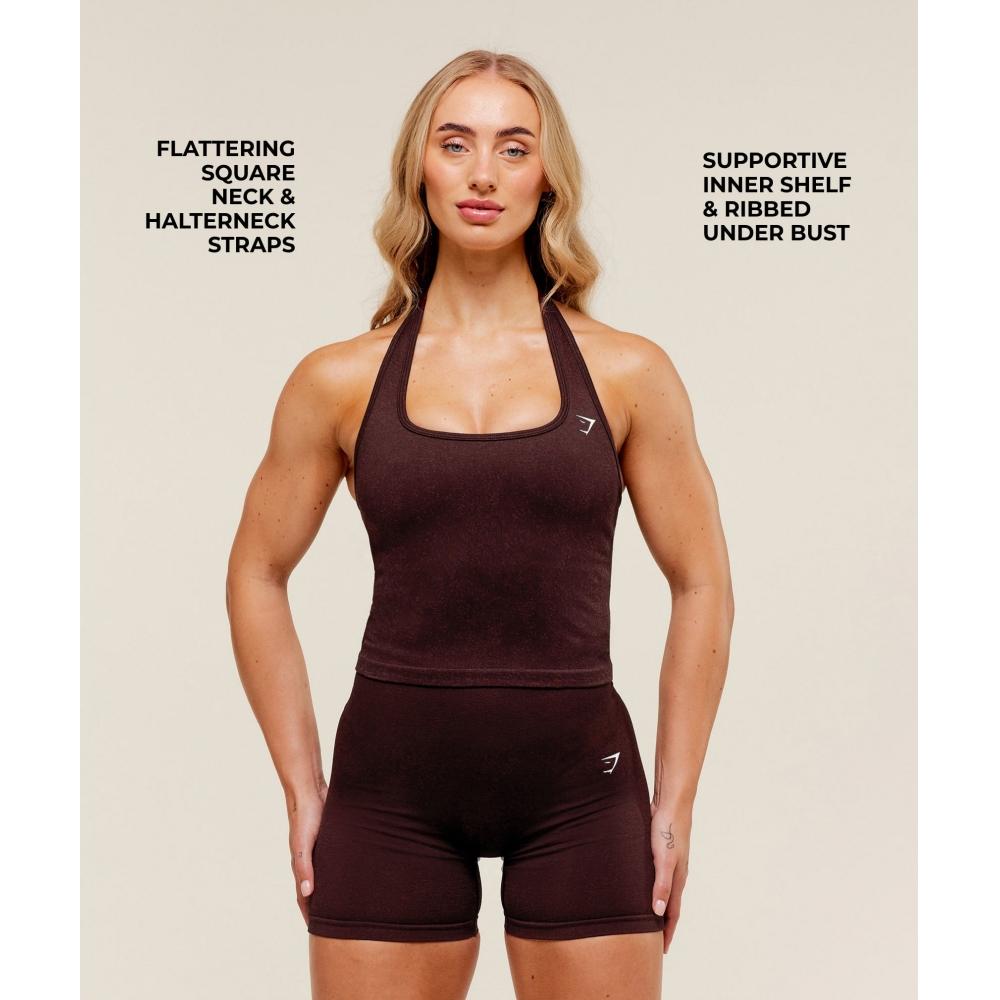 Gymshark Adapt Fleck X Whitney Tank With Shelf Cherry Purple Rich Maroon B5c1e Pcgn