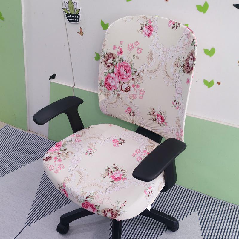 Elegant Elastic Split Chair Cover for Office, Dining, and Computer Chairs