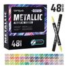 Lan Guo 288-Color Soft Tip Liquid Acrylic Markers Gift Box for Students & Children - Stackable Watercolor Pens