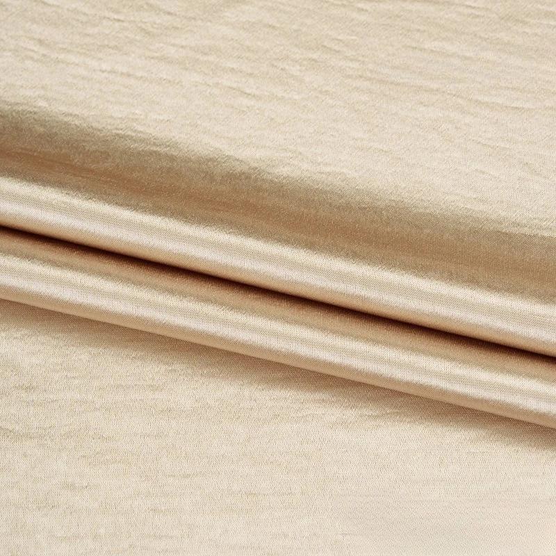 Chinese Style Lustrous Acetic Acid Gold Lustrous Satin Fabric Water Light Satin Natural Pleated Texture Drape Fabric Textile