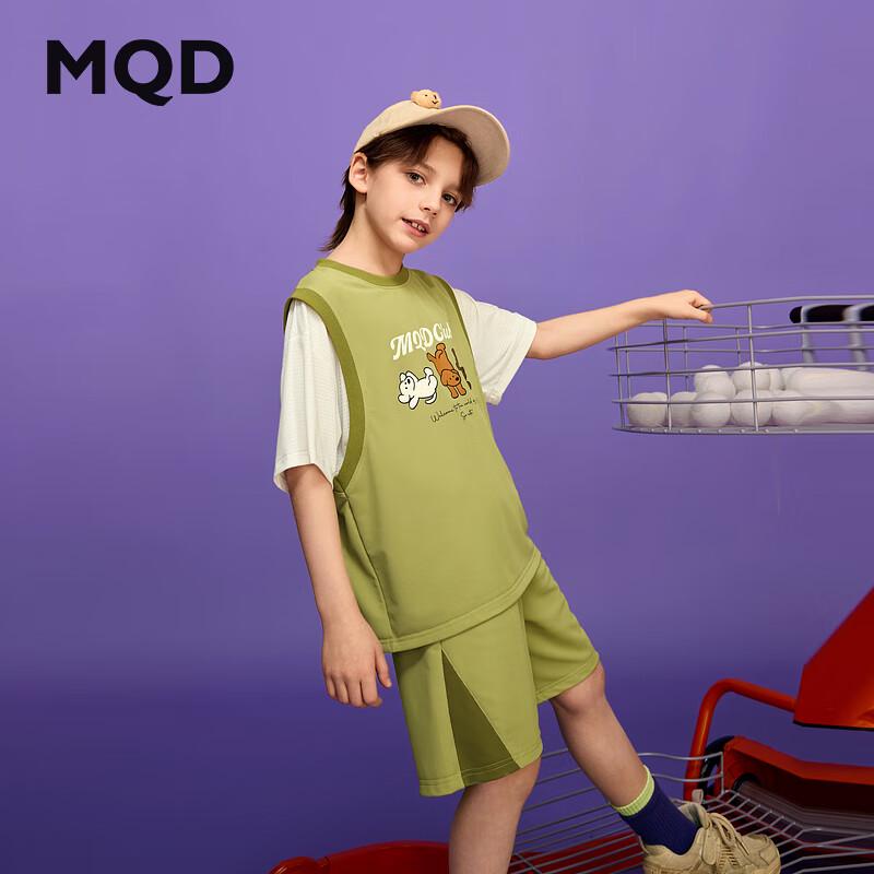 MQD Boys  Summer Academy Style Faux Two-Piece Sports Set 130