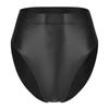 Womens Shiny High Waist Briefs Swimsuit Bottom Beachwear Underwear