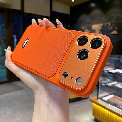 Metal Lens Protection TPU Soft Phone Case For IPhone 13 14 15 16 17 Pro Max 17Pro Technology Cloth Anti-scratch Shockproof Cover