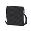 Louis Bridge Black Logo Pattern Leather Crossbody Bag Dbba2e470bk