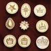 Pendant Series Sealing Waxed Stamp Brass Head Crown Wax Seal Stamp for Invitation Card Scrapbooking Decorations