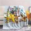 Pokémon Combination  Print Flannel Blanket, High Quality Comfortable for All Seasons, Home Decor, Warmth and Comfort