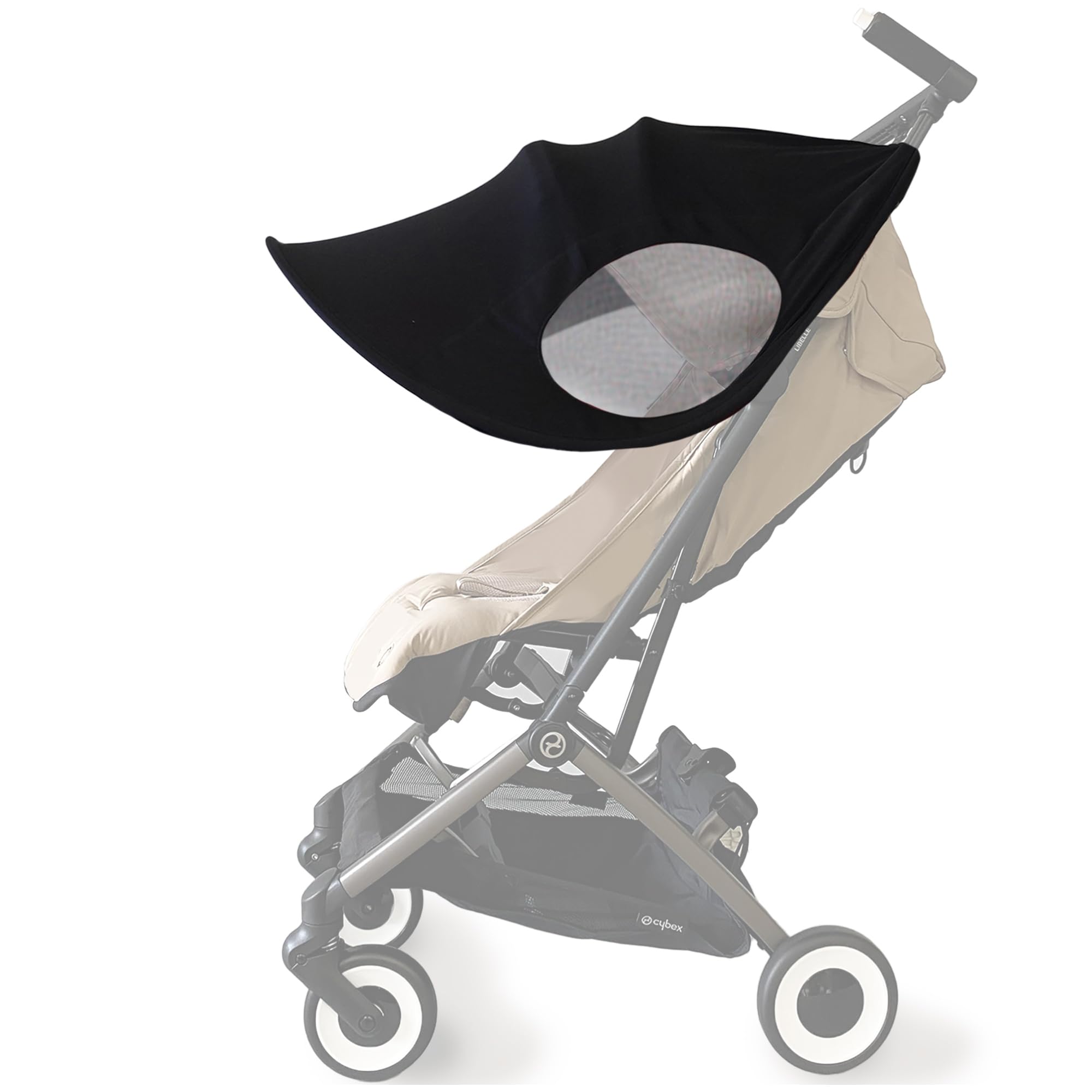 

Stroller Type Easy for Aftermarket Fits Includes Folds Easy Heat Heatstroke UV Breathable Cools Black Sunshade, B, Installation, Sunshade, A-Type чорний
