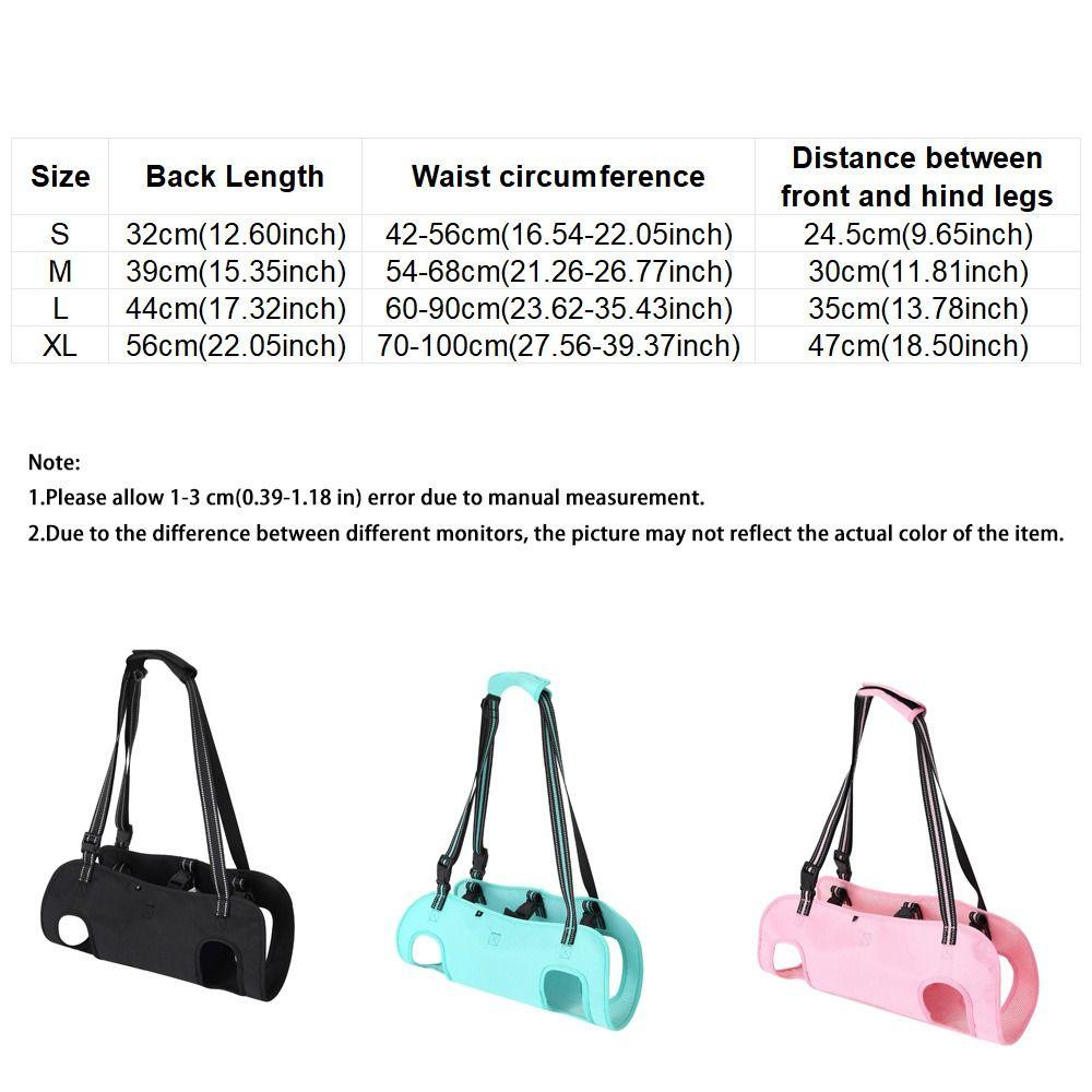 Thickened Grip Dog Lift Harness Adjustable Pet Auxiliary Vest Dog Assistance Strap  Disability Aid