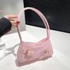 Fashion Bag Women's Bag New Locomotive Wind Sweet Cool Hot Girl Wind Hand Bag Niche Design Single Shoulder Dumpling Bag