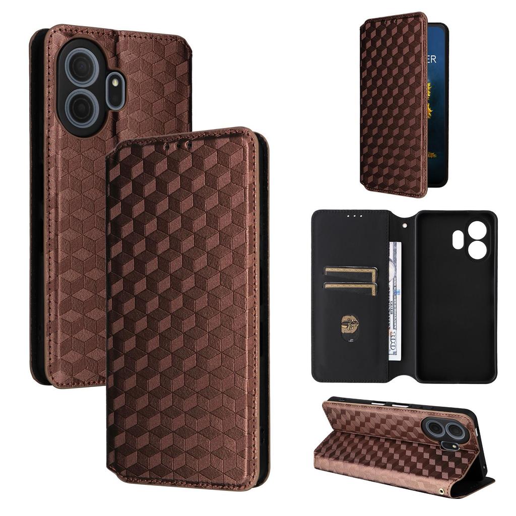 Flip Cover compatible for TCL NxtPaper 70 Pro PU Leather Phone Case Full-Body Protection with [RFID Blocking]