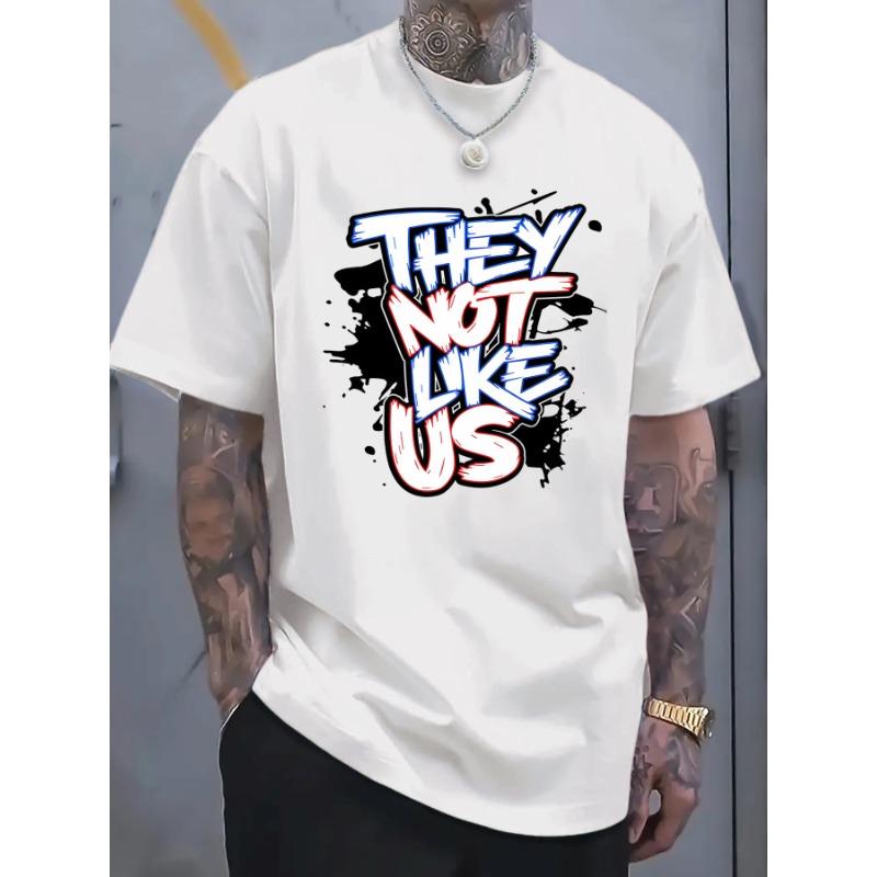 

Европейские размеры Мужская футболка с 3D-принтом по всей поверхности, с коротким рукавом - Летняя повседневная футболка с круглым вырезом, с 3D-объемом, Обычная посадка, Можно стирать в машине 2XL белый