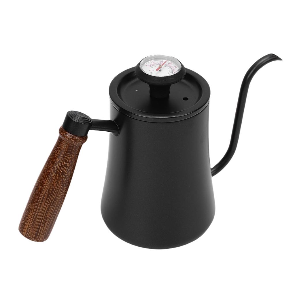 Tea Kettle with Thermometer 500ml 304 Stainless Steel Gooseneck Kettle Pour Over Coffee Pot Home Kitchen Water Boiler with Scale