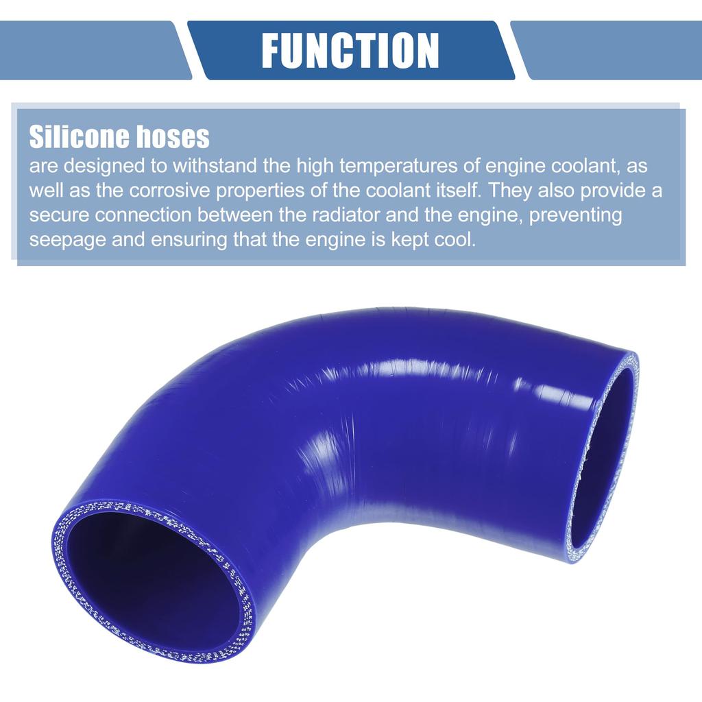 X AUTOHAUX Silicone Hose Silicone Pipe Radiator Hose 1 Piece Inner Diameter 60mm Length